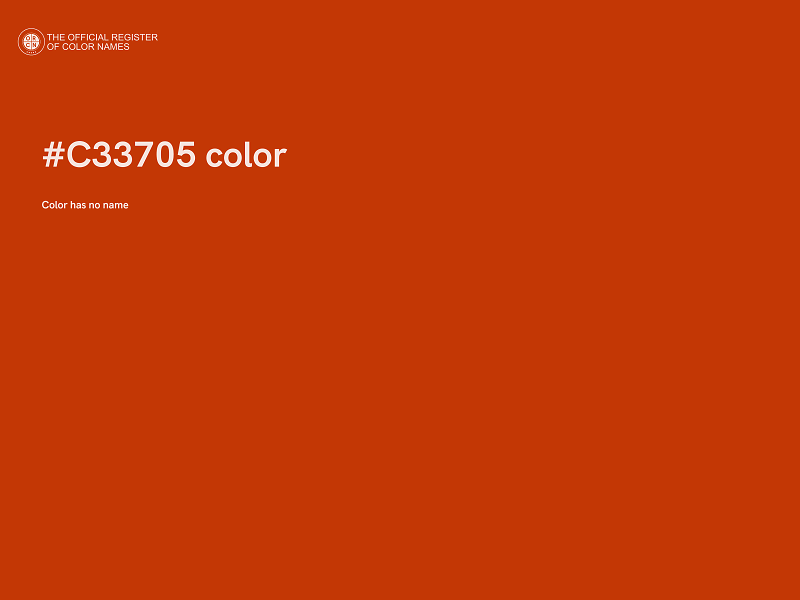 #C33705 color image