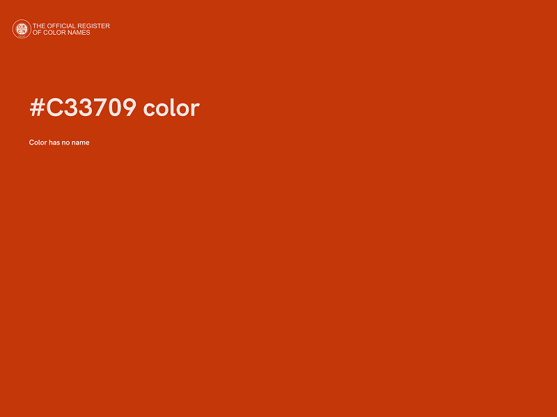 #C33709 color image