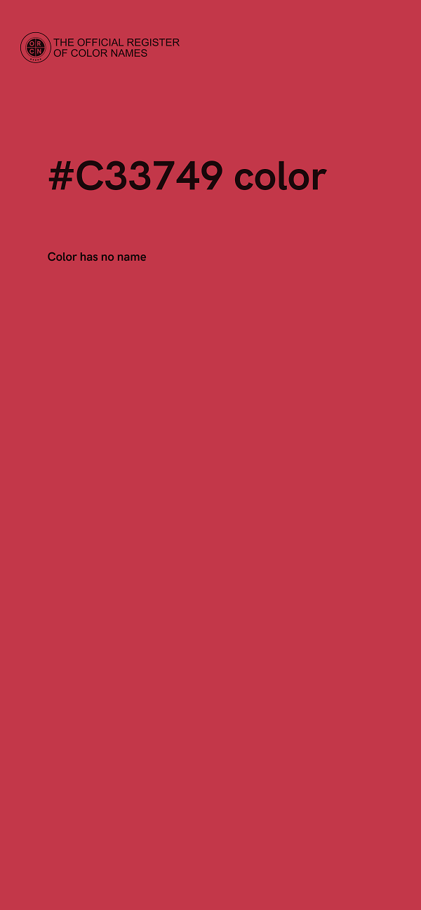 #C33749 color image
