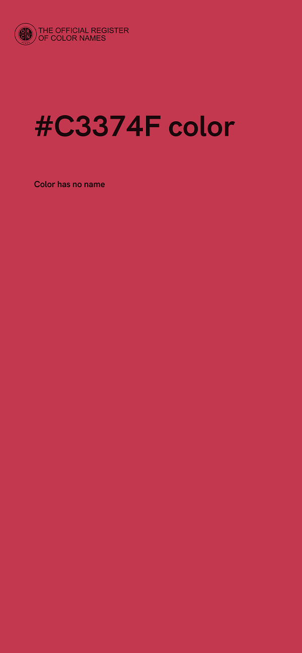 #C3374F color image