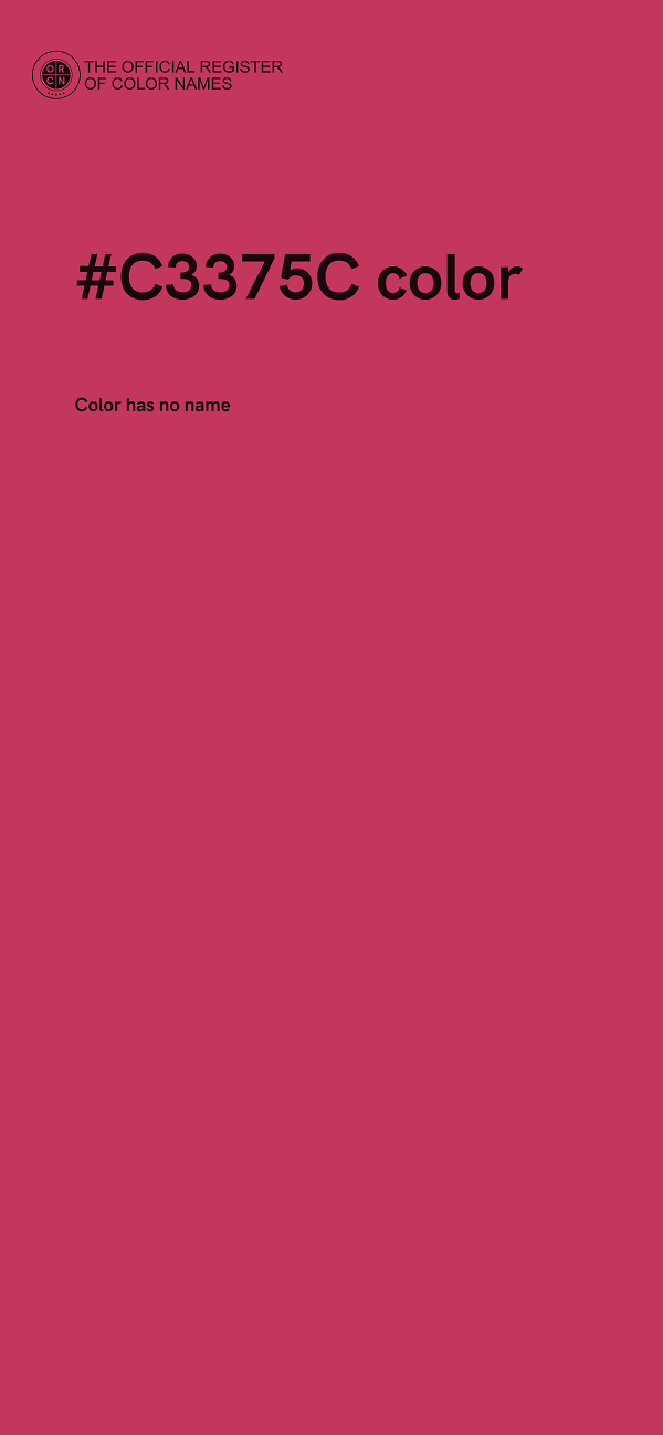 #C3375C color image