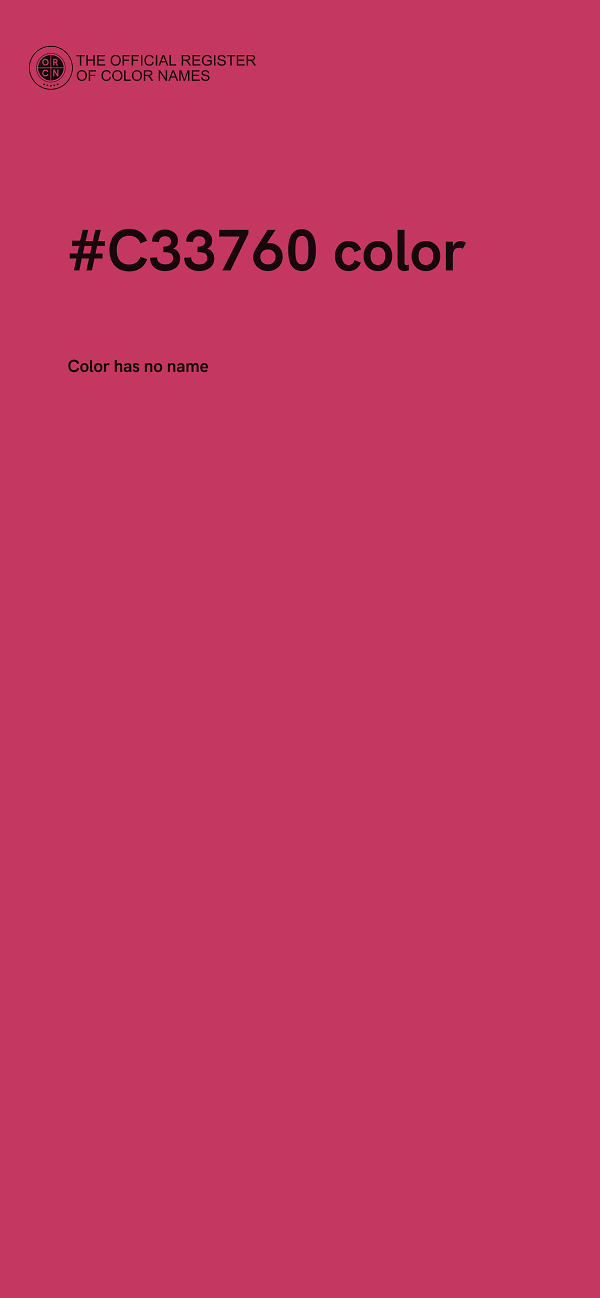 #C33760 color image