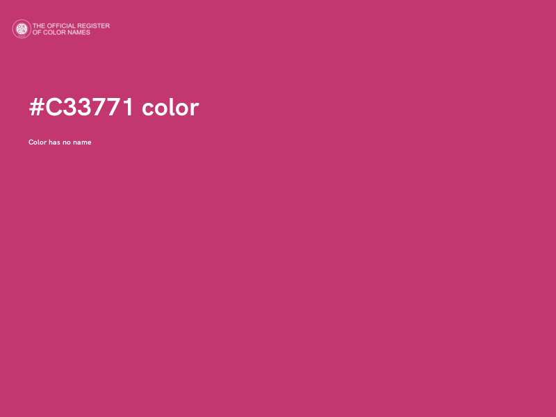 #C33771 color image