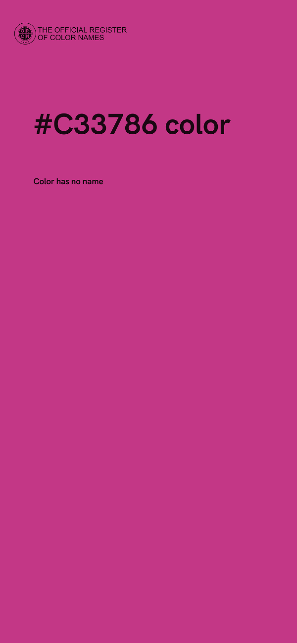 #C33786 color image