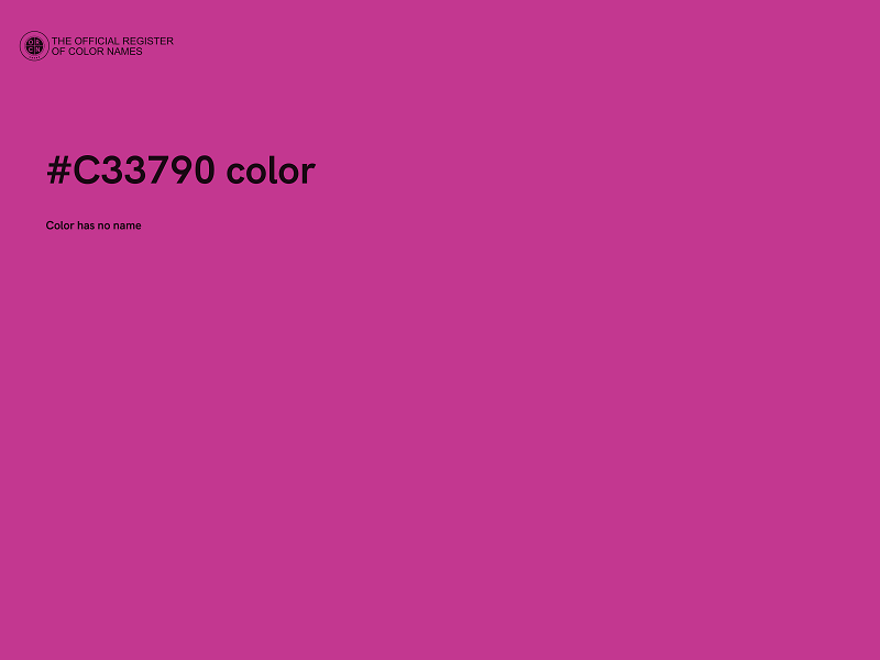 #C33790 color image