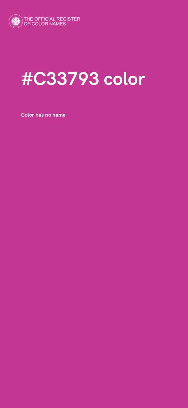 #C33793 color image