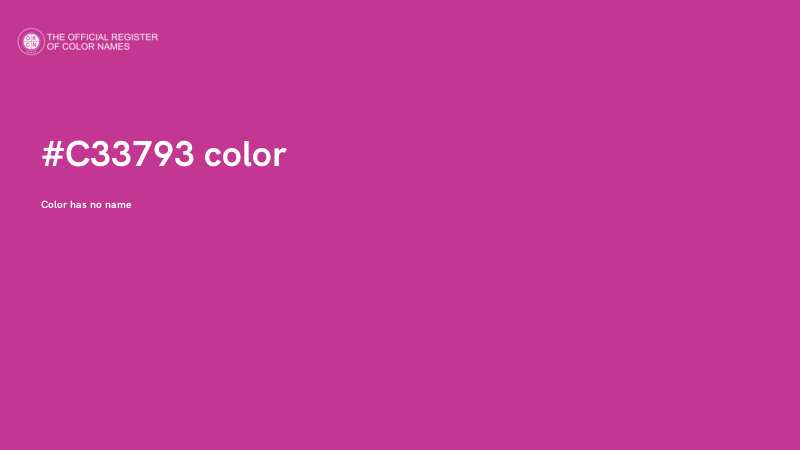 #C33793 color image