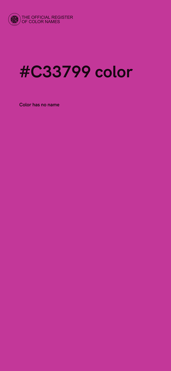 #C33799 color image