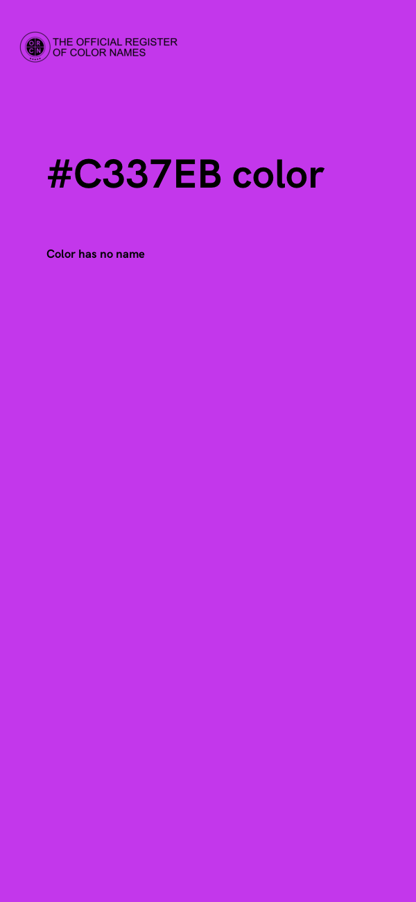 #C337EB color image