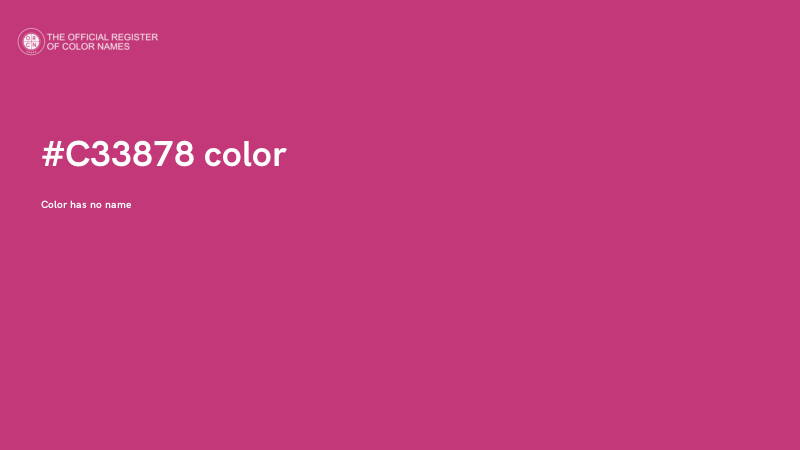 #C33878 color image
