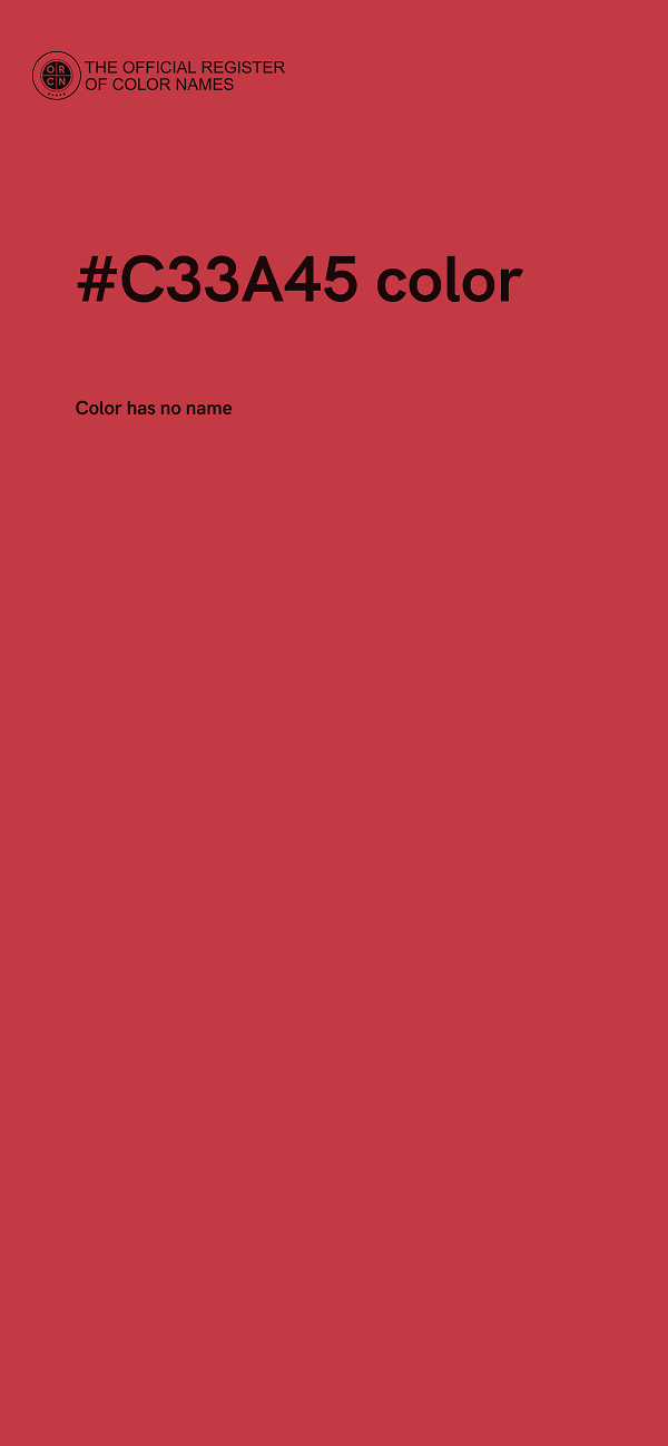 #C33A45 color image