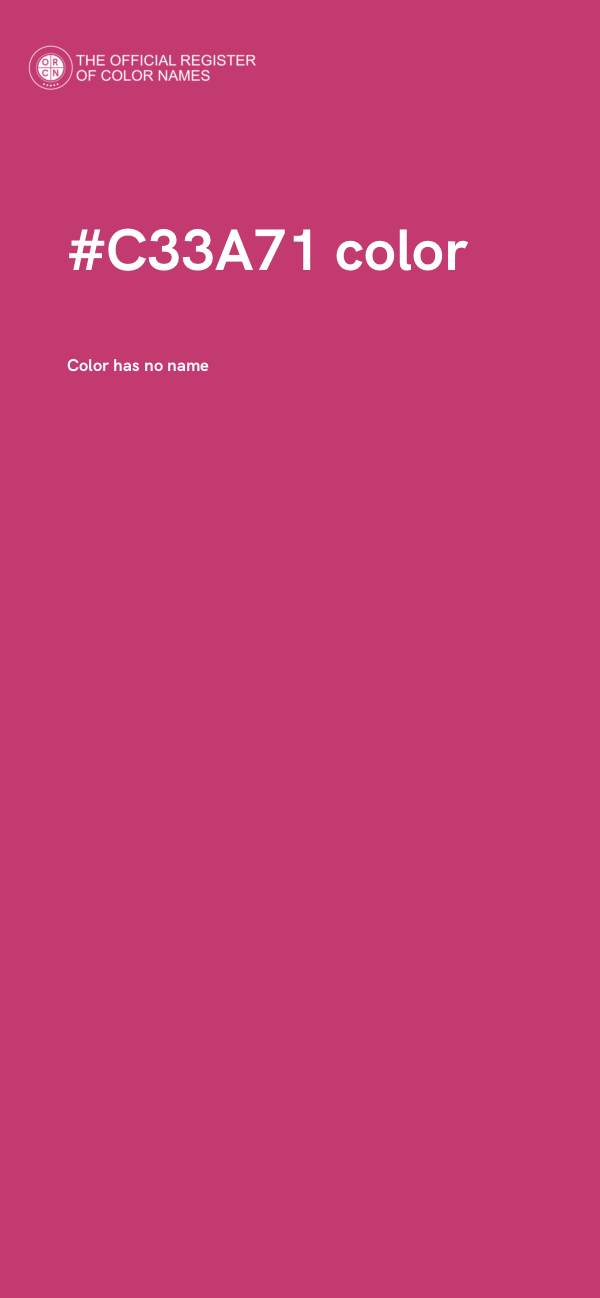 #C33A71 color image
