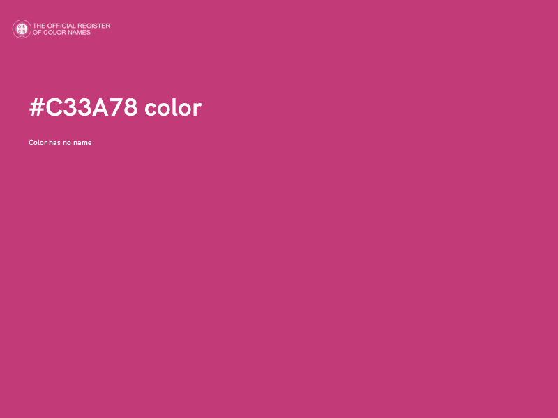 #C33A78 color image