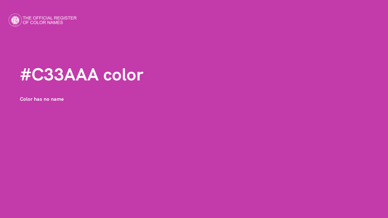 #C33AAA color image