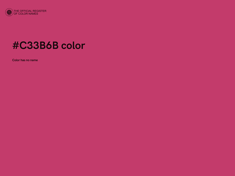 #C33B6B color image