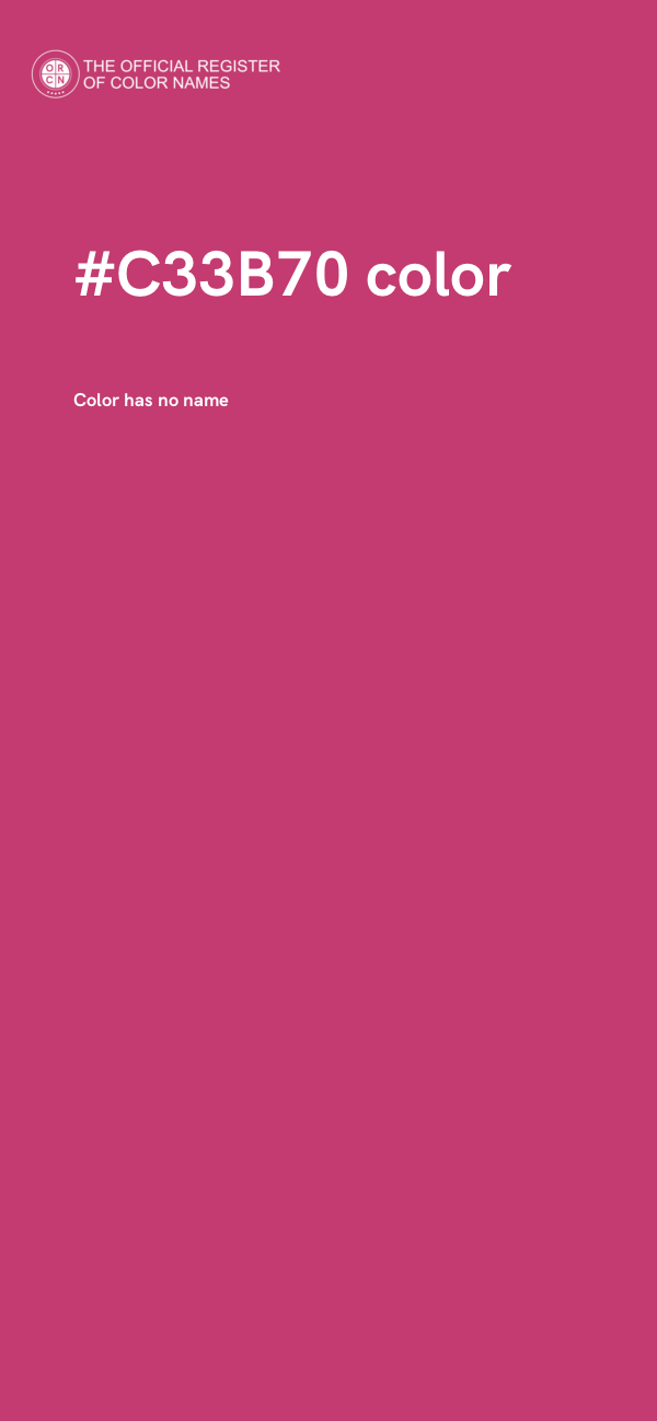 #C33B70 color image