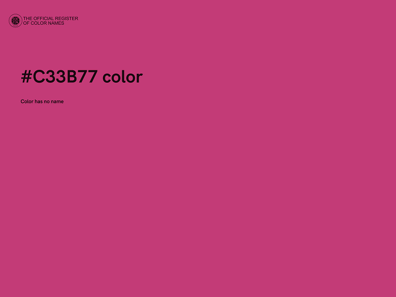 #C33B77 color image