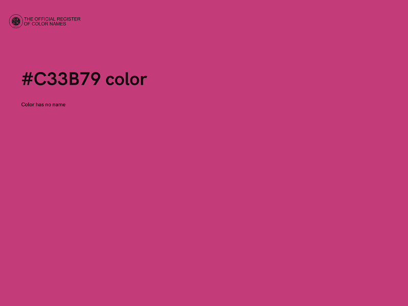 #C33B79 color image