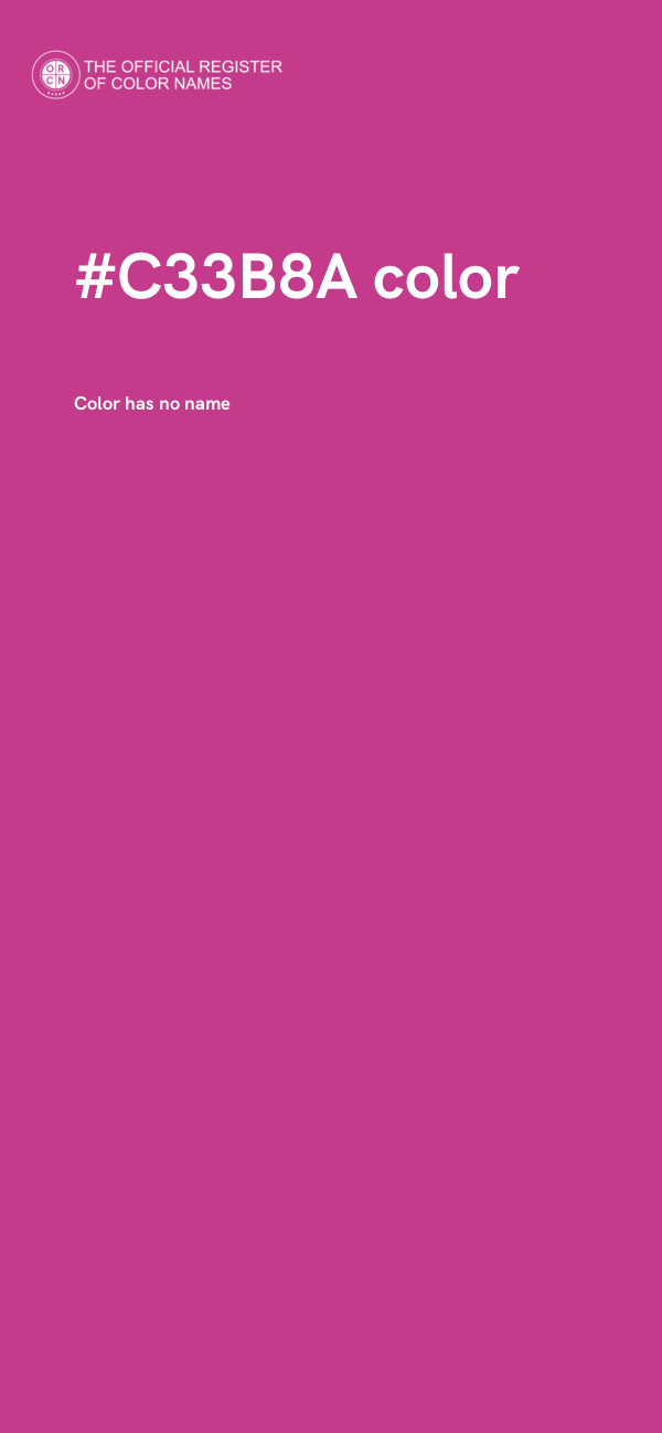 #C33B8A color image