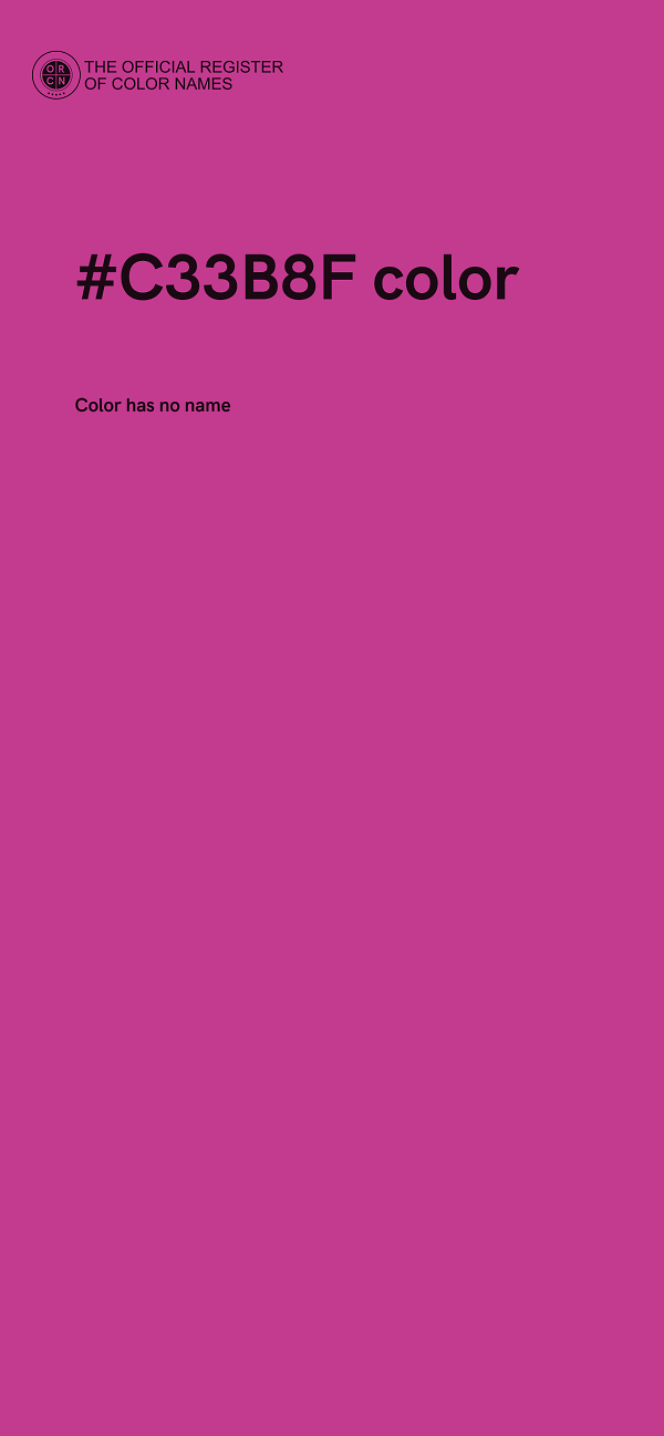#C33B8F color image