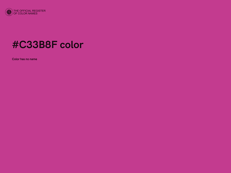 #C33B8F color image