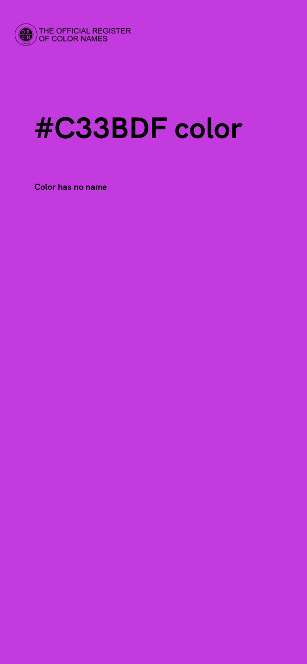 #C33BDF color image