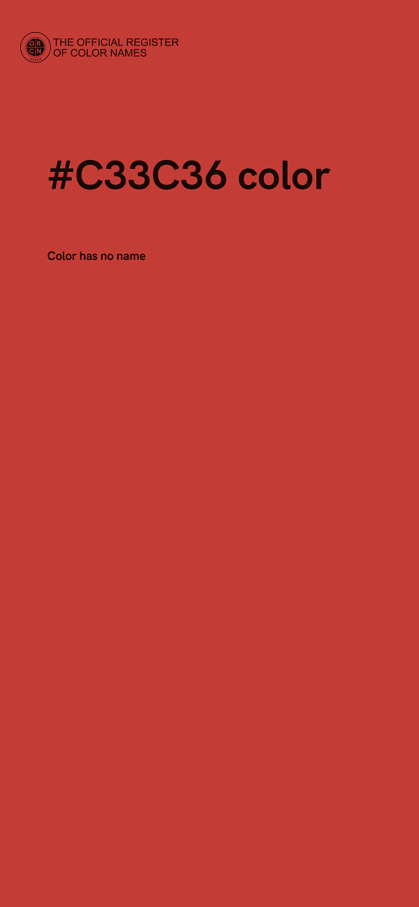 #C33C36 color image
