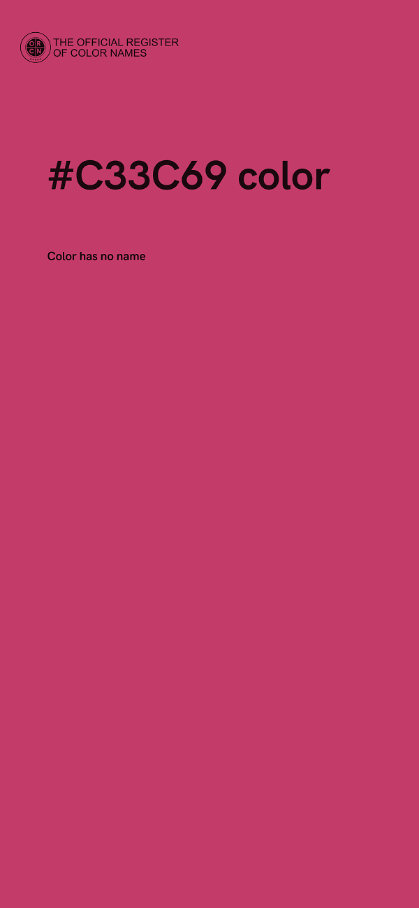 #C33C69 color image