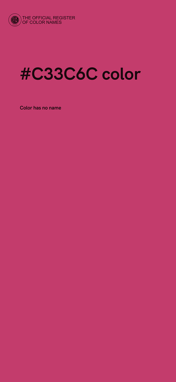#C33C6C color image