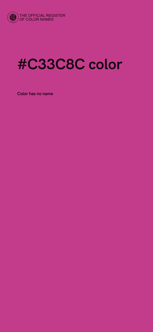 #C33C8C color image