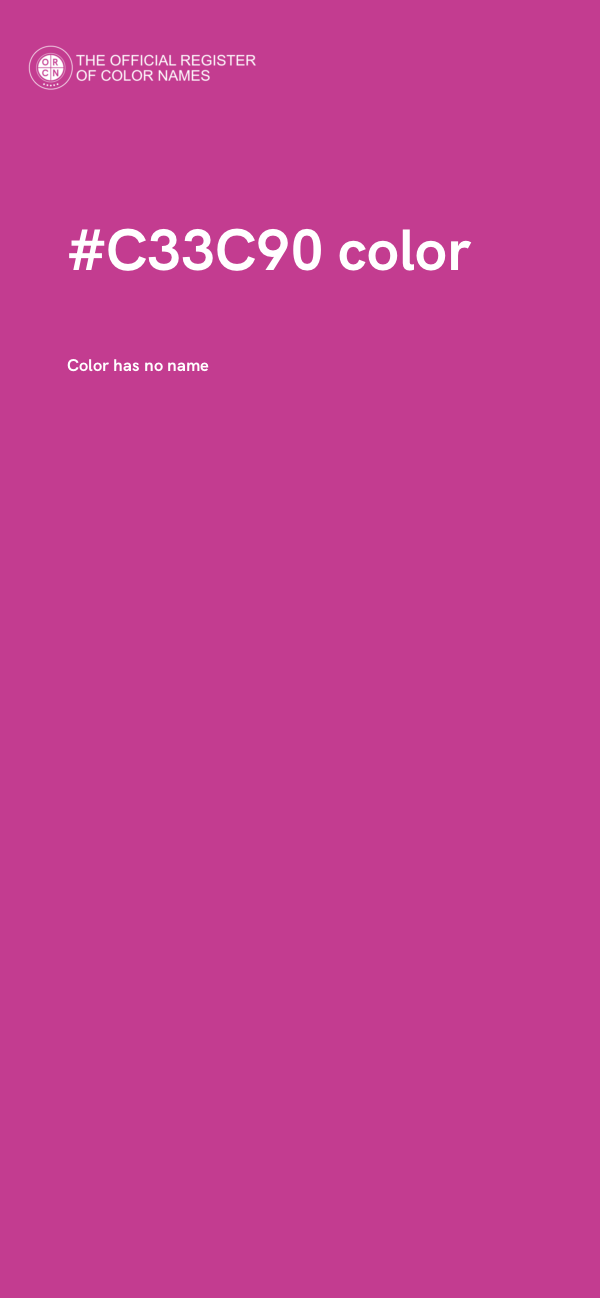 #C33C90 color image