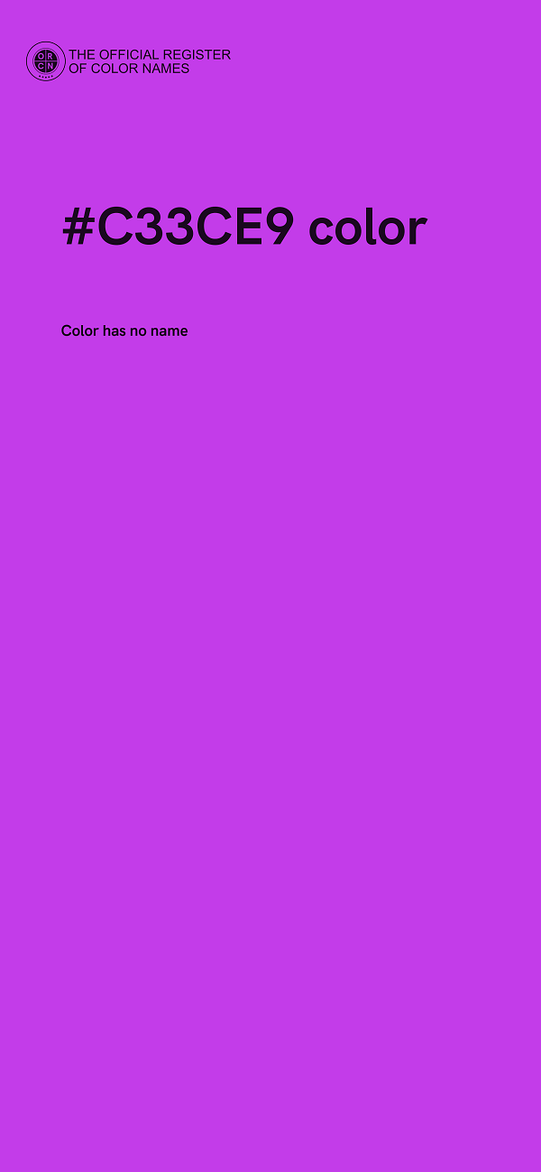 #C33CE9 color image