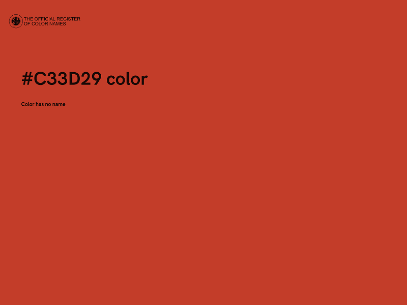 #C33D29 color image