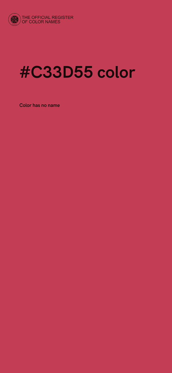 #C33D55 color image