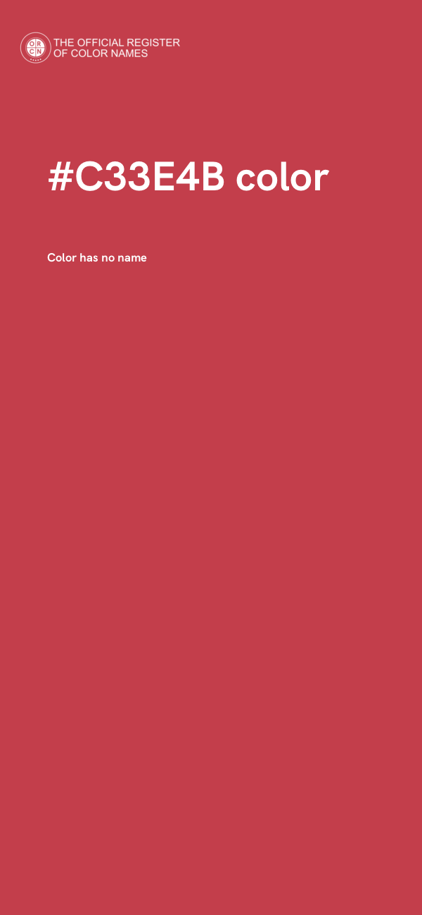 #C33E4B color image