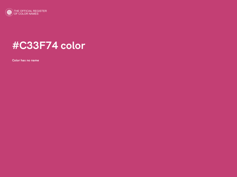#C33F74 color image