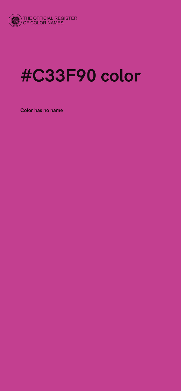#C33F90 color image