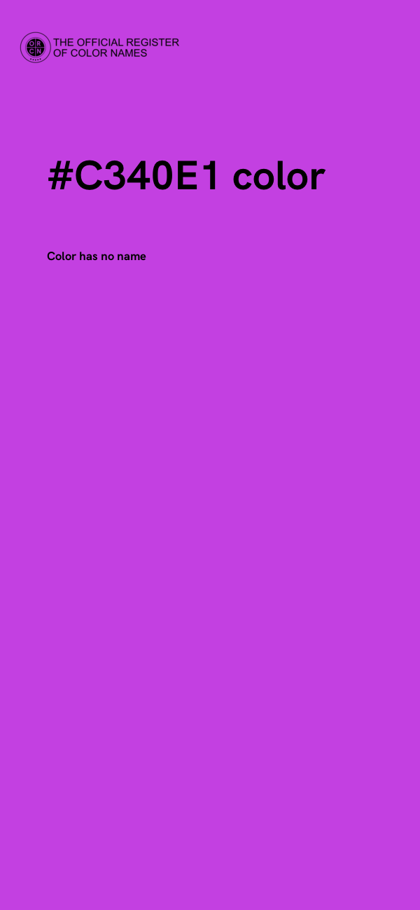 #C340E1 color image