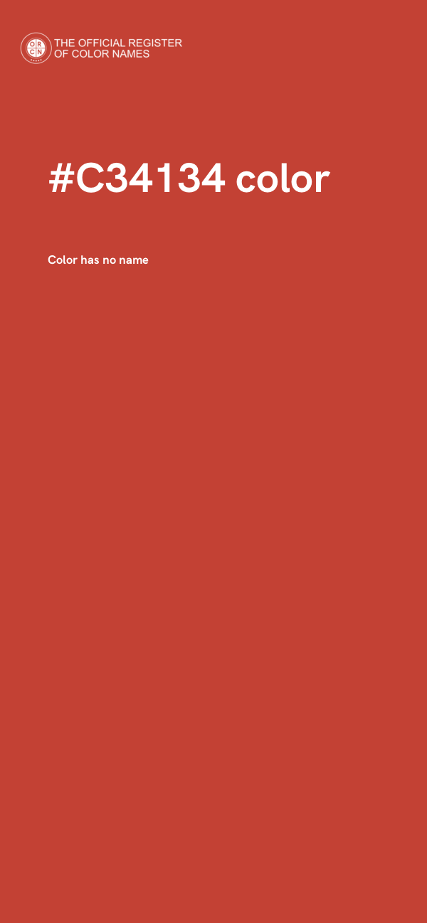 #C34134 color image