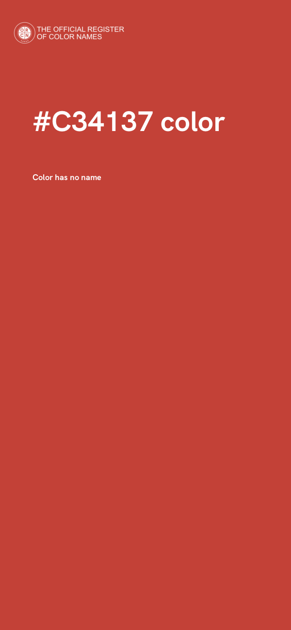 #C34137 color image