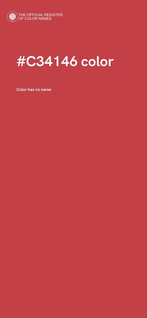 #C34146 color image