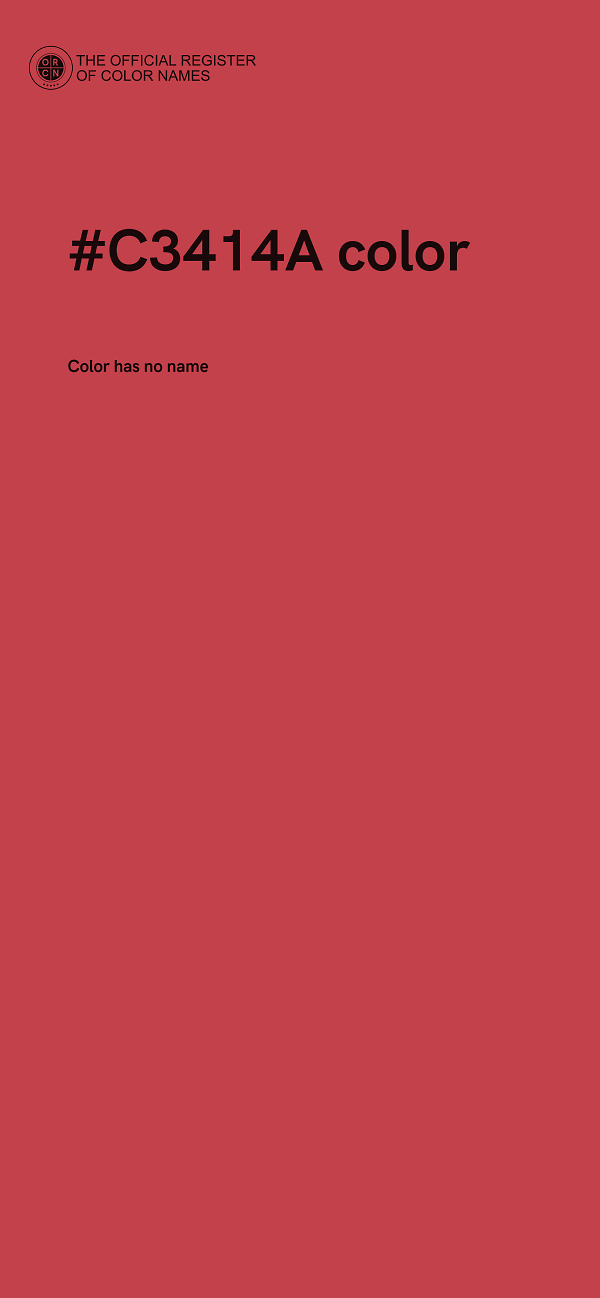 #C3414A color image