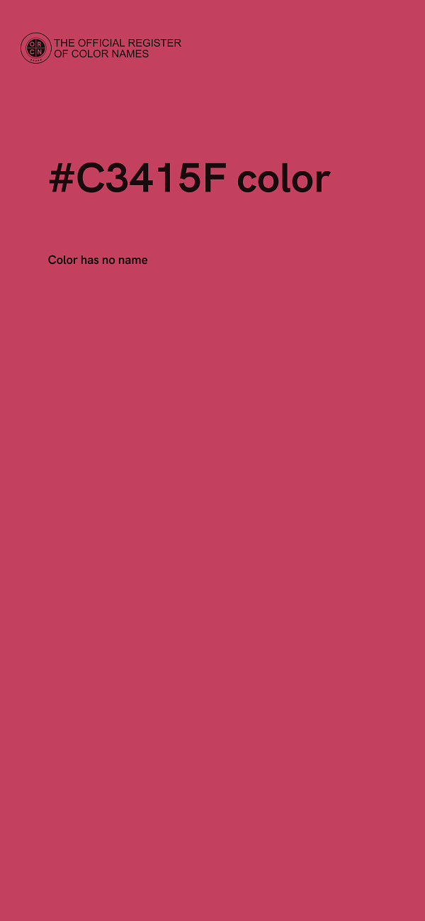 #C3415F color image