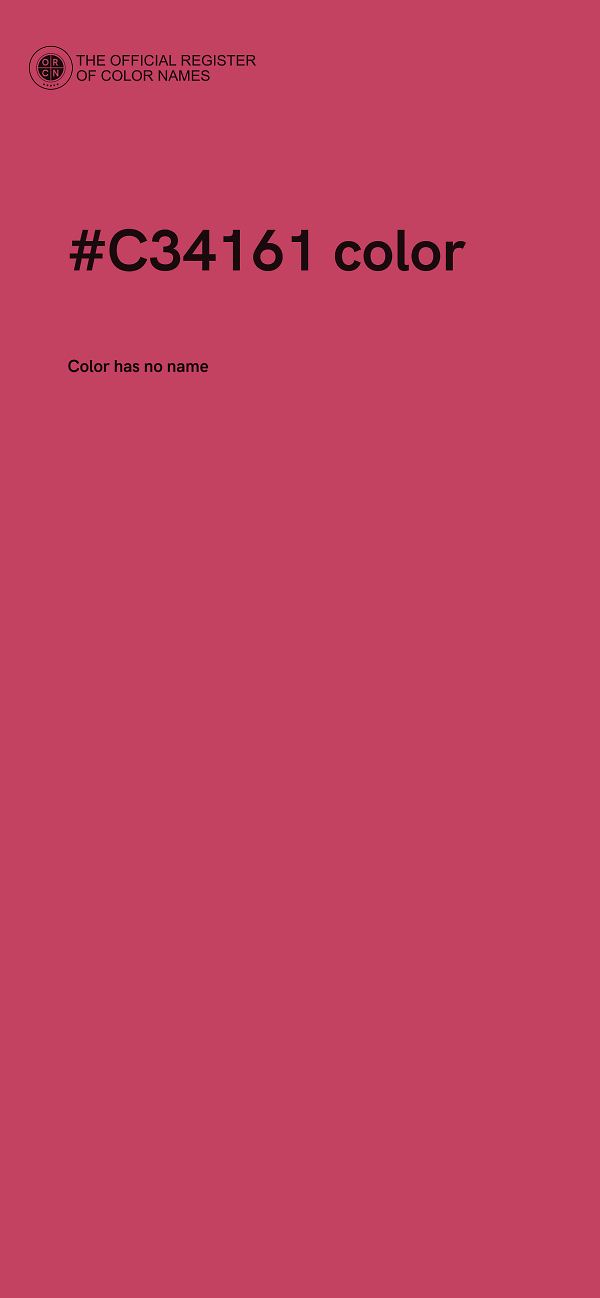 #C34161 color image