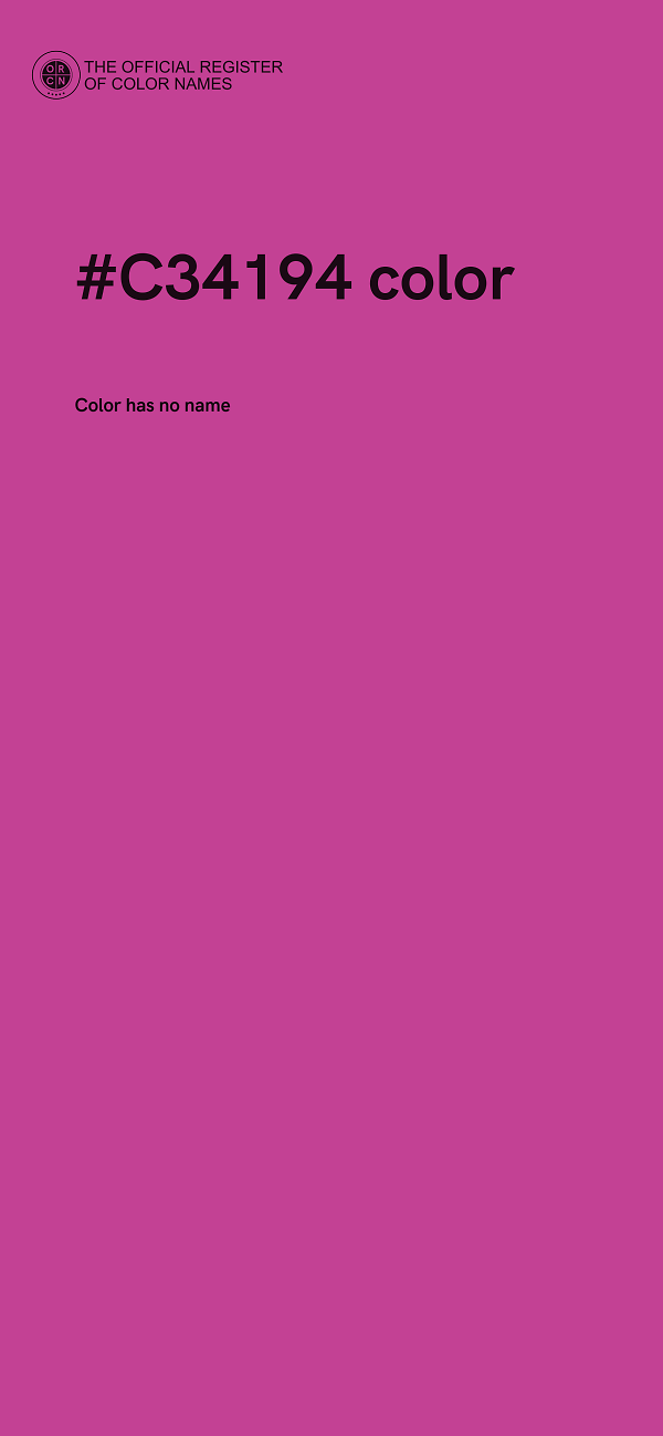 #C34194 color image