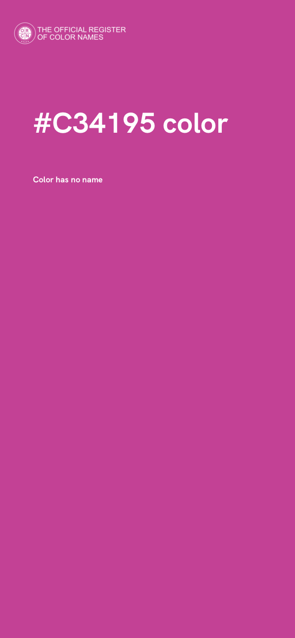 #C34195 color image