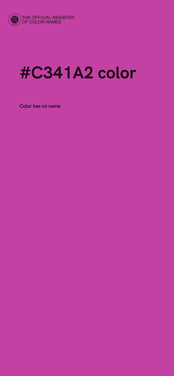 #C341A2 color image