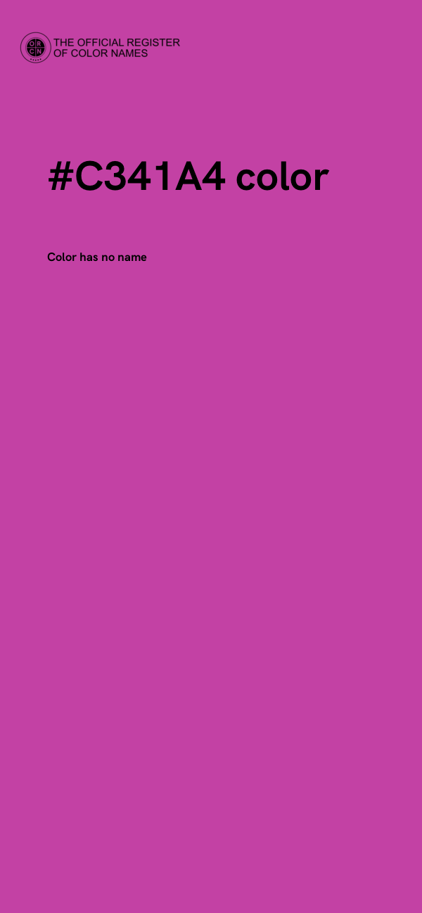 #C341A4 color image