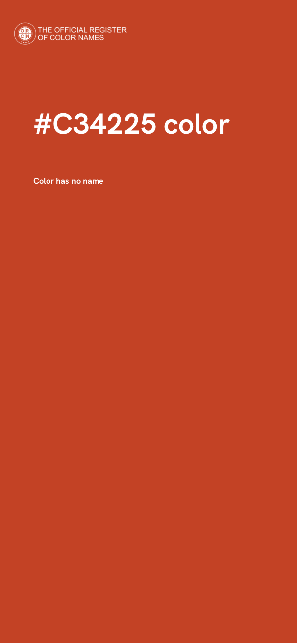 #C34225 color image