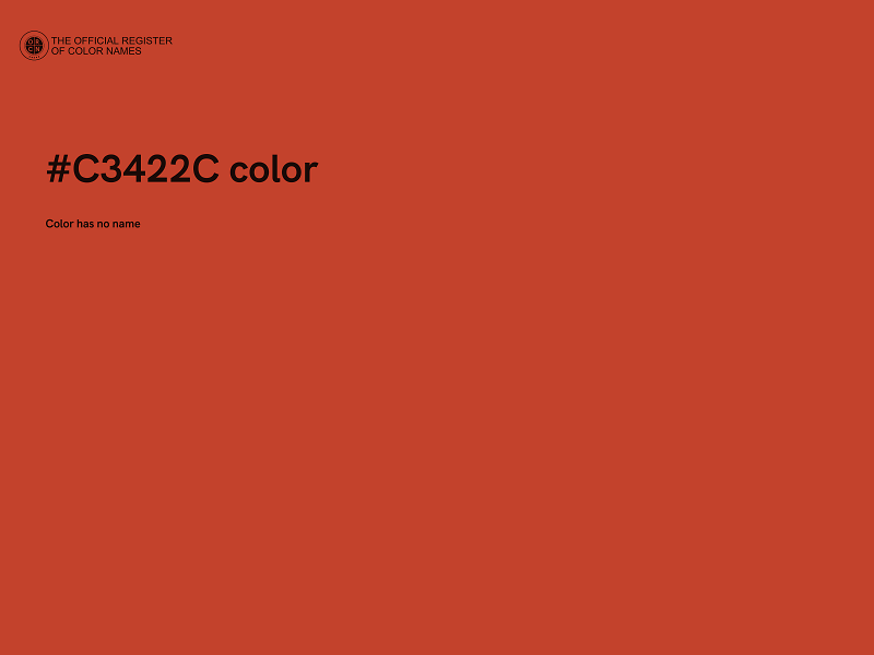 #C3422C color image